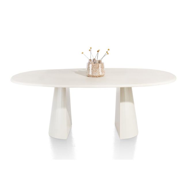 Eetkamertafel ovaal LUND - Stone Skin