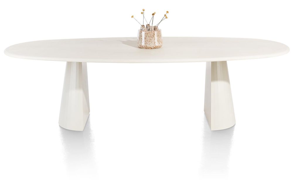 Eetkamertafel ovaal LUND - Stone Skin XOO 46693-NEB