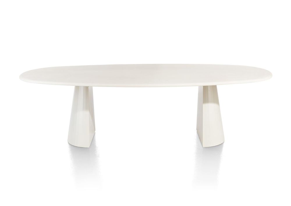 Eetkamertafel ovaal LUND - Stone Skin XOO 46693-NEB