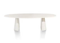 Eetkamertafel ovaal LUND - Stone Skin XOO 46693-NEB