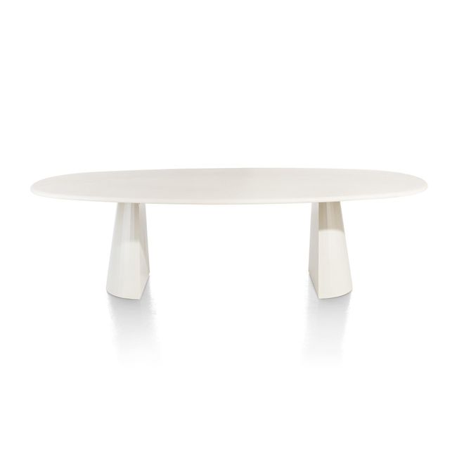 Eetkamertafel ovaal LUND - Stone Skin