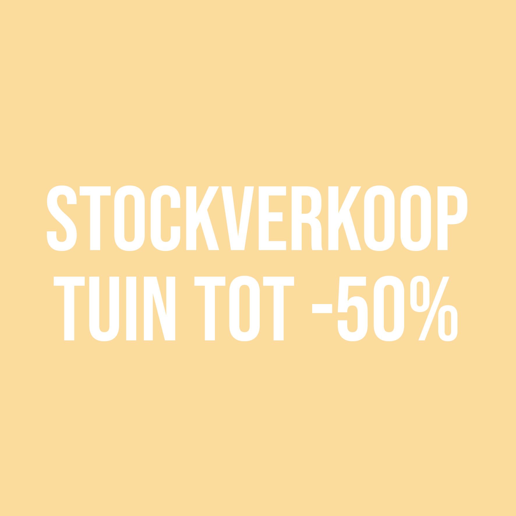 Afbeelding van Stock tuin tot -50%!