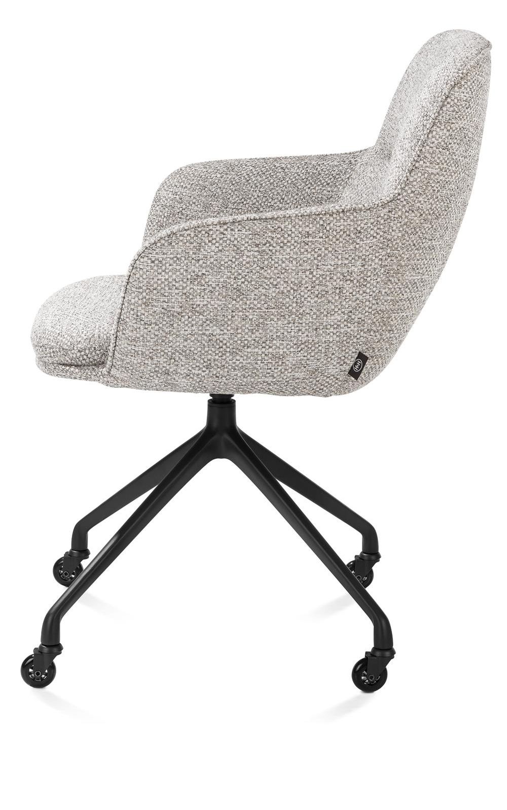 Armstoel op wieltjes MATEO - Lichtgrijs HEH 48929KIE