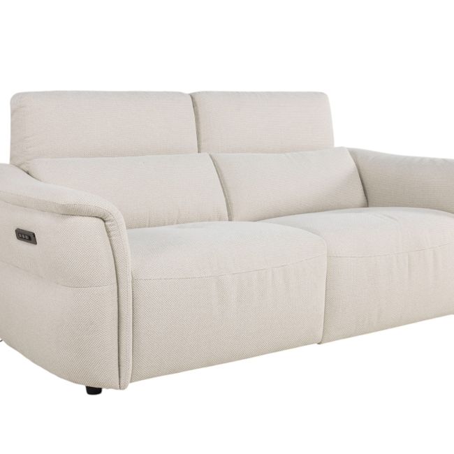 2-zit BREED met elektr. relaxen MELLOW - Beige