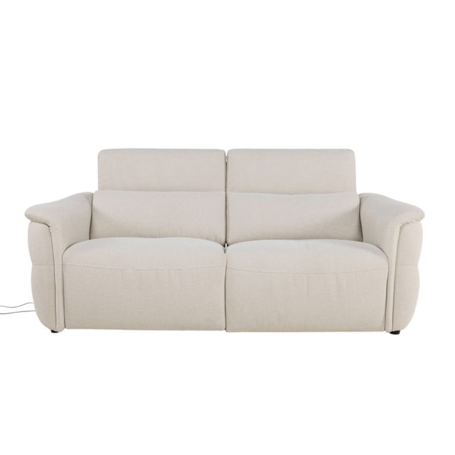 2-zit BREED met elektr. relaxen MELLOW - Beige