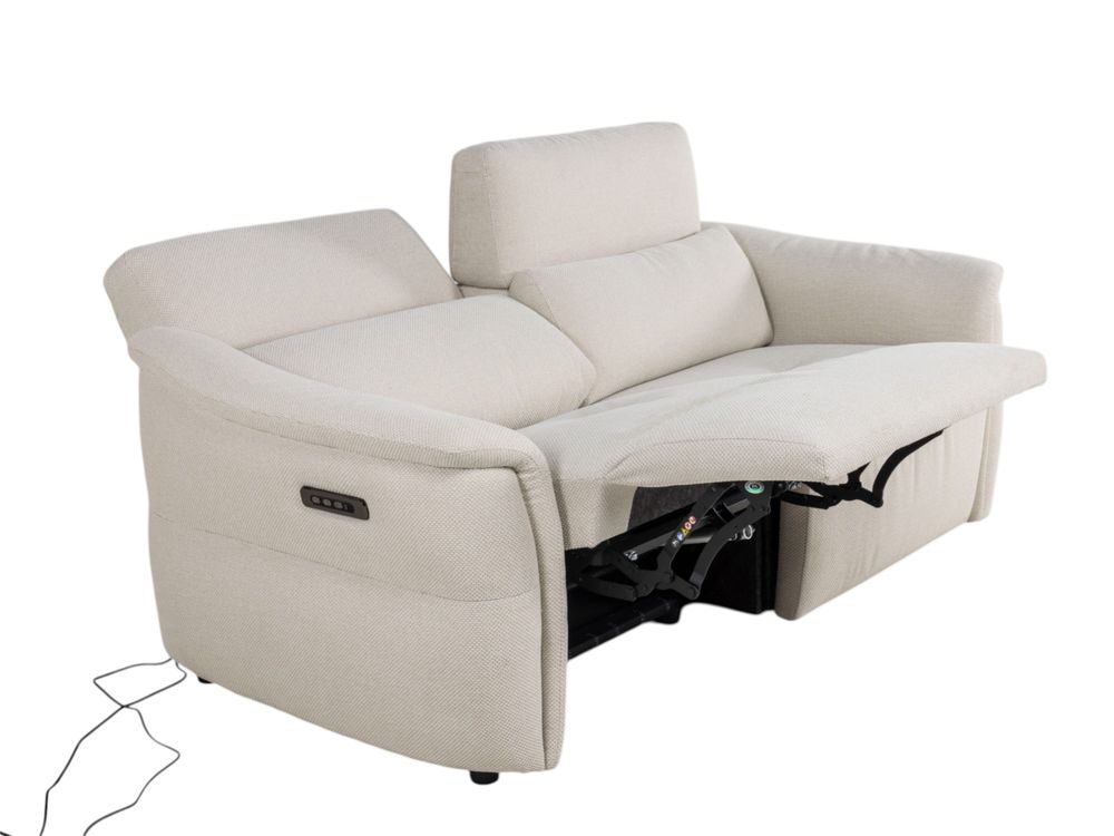 2-zit BREED met elektr. relaxen MELLOW - Beige C-CAL-164-TZ1