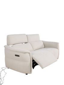 2-zit BREED met elektr. relaxen MELLOW - Beige C-CAL-164-TZ1