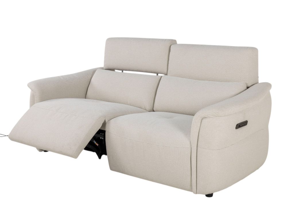 2-zit BREED met elektr. relaxen MELLOW - Beige C-CAL-164-TZ1