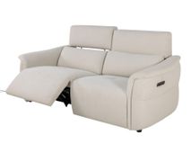 2-zit BREED met elektr. relaxen MELLOW - Beige C-CAL-164-TZ1