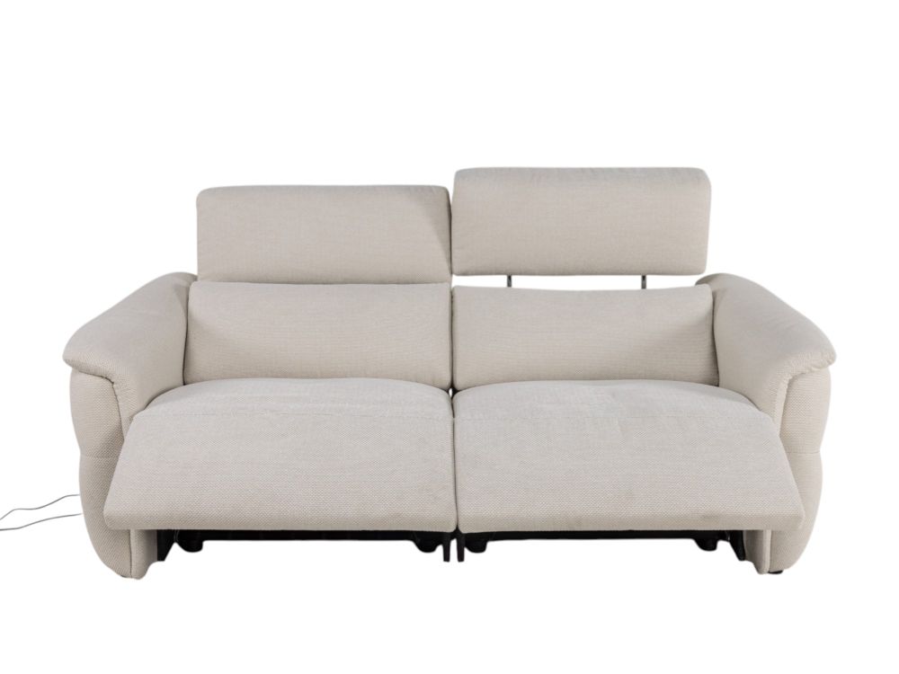 2-zit BREED met elektr. relaxen MELLOW - Beige C-CAL-164-TZ1