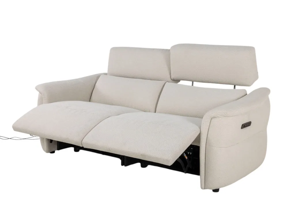 2-zit BREED met elektr. relaxen MELLOW - Beige C-CAL-164-TZ1