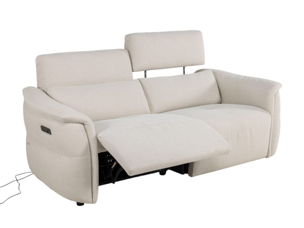 2-zit BREED met elektr. relaxen MELLOW - Beige C-CAL-164-TZ1