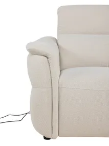 2-zit BREED met elektr. relaxen MELLOW - Beige C-CAL-164-TZ1