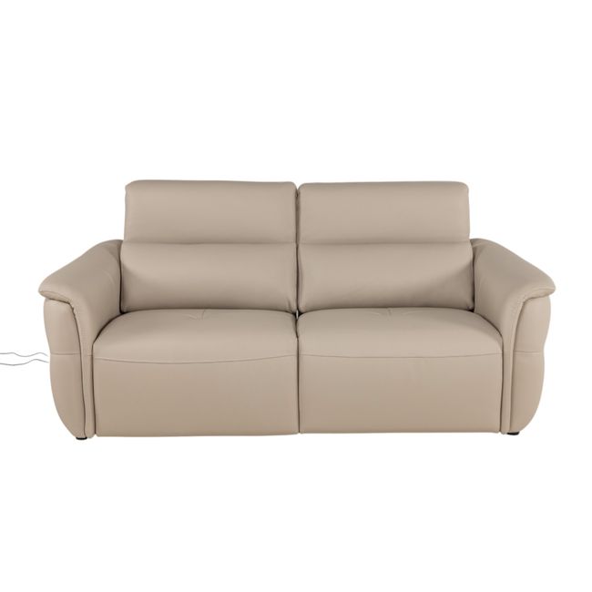 2-zit BREED met elektr. relaxen MELLOW - Leder fan