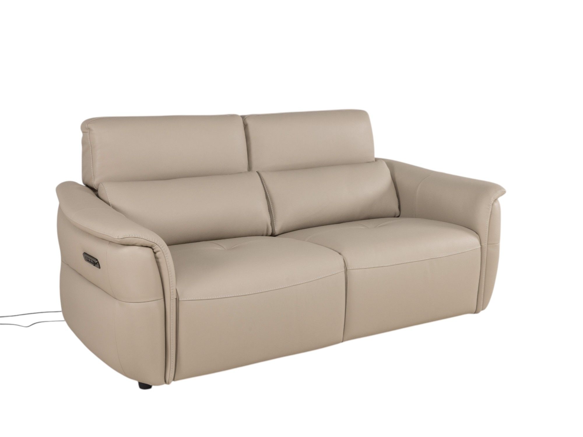 2-zit BREED met elektr. relaxen MELLOW - Leder fan