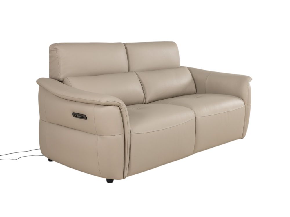 2-zit BREED met elektr. relaxen MELLOW - Leder bei C-CAL-164-TZ2