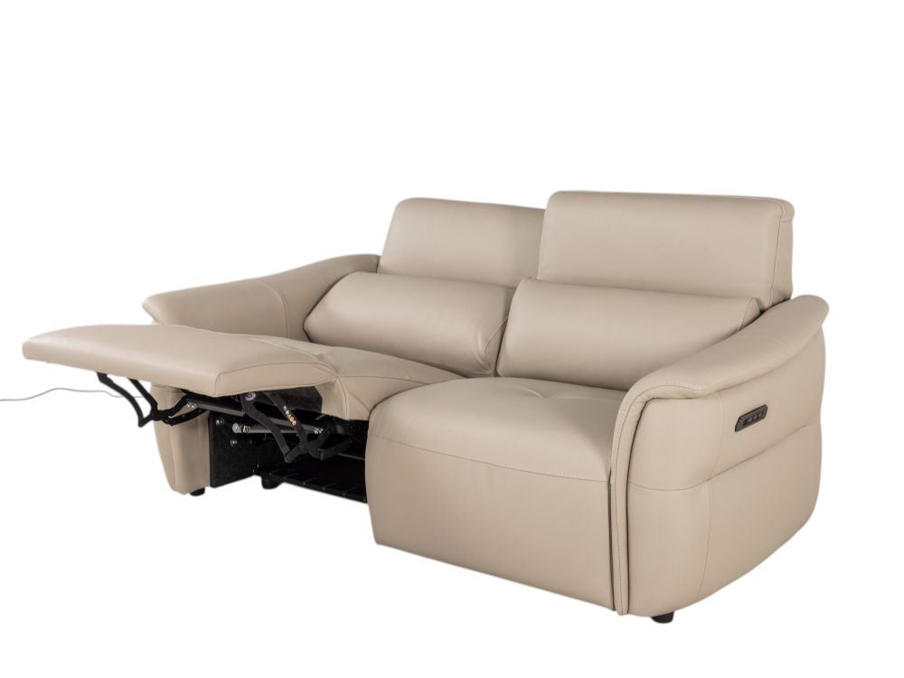 2-zit BREED met elektr. relaxen MELLOW - Leder bei C-CAL-164-TZ2