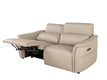 2-zit BREED met elektr. relaxen MELLOW - Leder bei C-CAL-164-TZ2