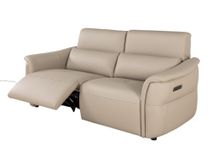 2-zit BREED met elektr. relaxen MELLOW - Leder bei C-CAL-164-TZ2