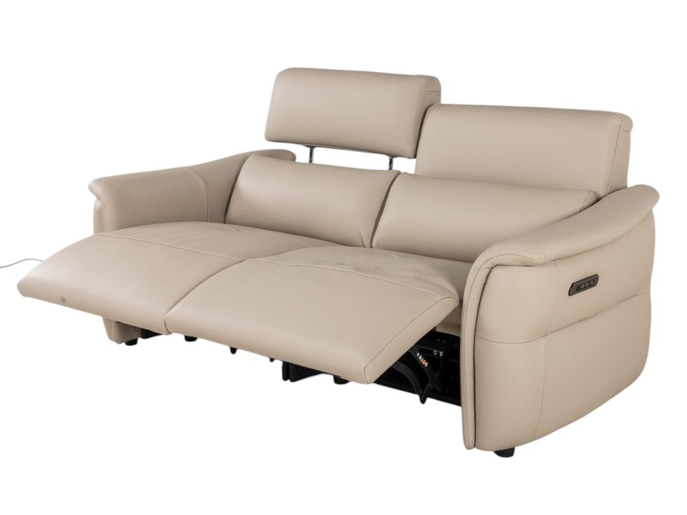 2-zit BREED met elektr. relaxen MELLOW - Leder bei C-CAL-164-TZ2