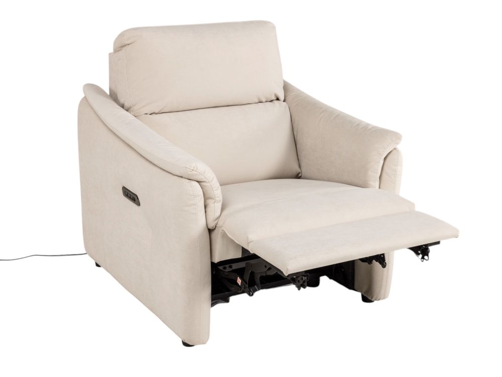 Relaxfauteuil met elektr hoofd- en lendensteun DUN CAL-161-000186-TEMS