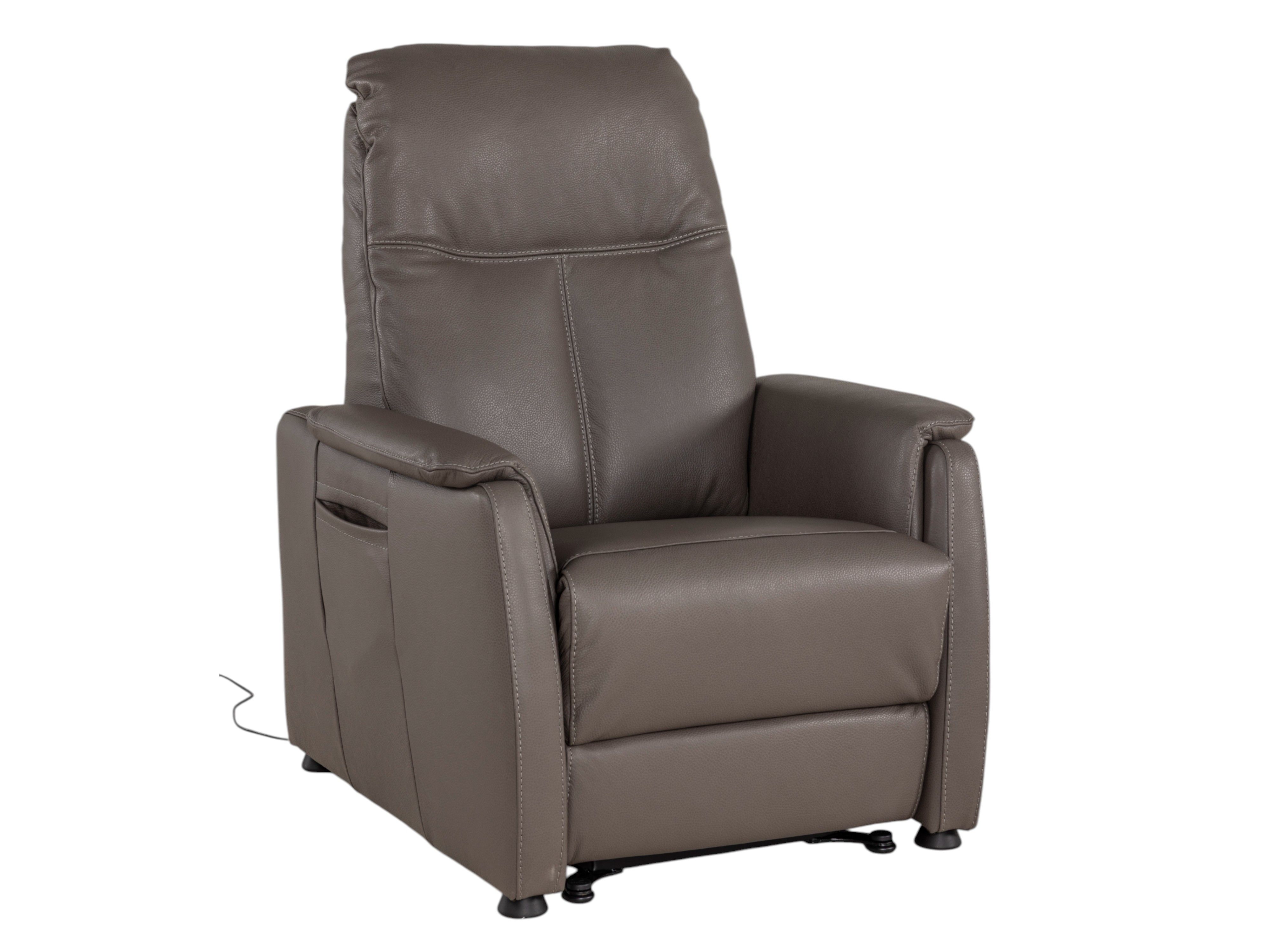 Relaxfauteuil MINIMO - Taupe leder RCR-84-000038-SAMOLI