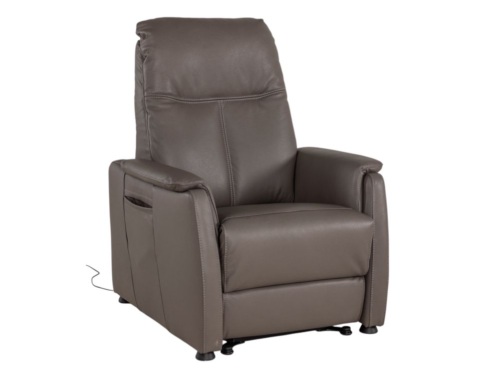 Relaxfauteuil MINIMO - Taupe leder RCR-84-000038-SAMOLI