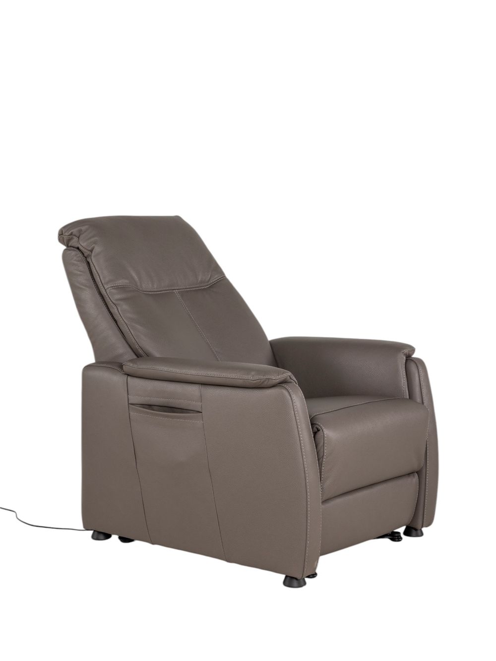 Relaxfauteuil MINIMO - Taupe leder RCR-84-000038-SAMOLI