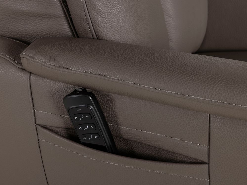 Relaxfauteuil MINIMO - Taupe leder RCR-84-000038-SAMOLI