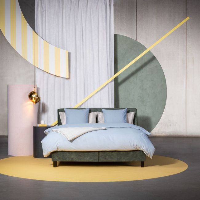 Boxspring BE RELAX - Groen incl. matras