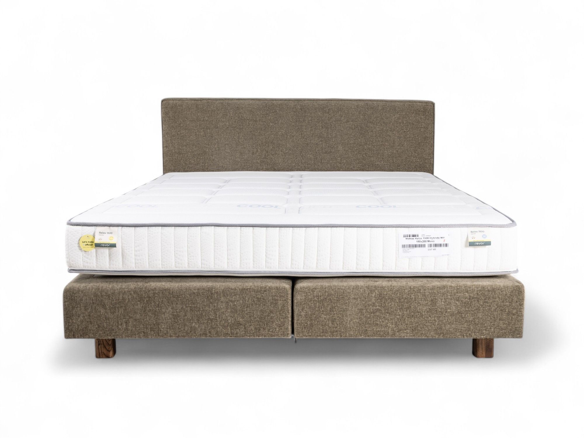Boxspring BE RELAX - Groen incl. matras