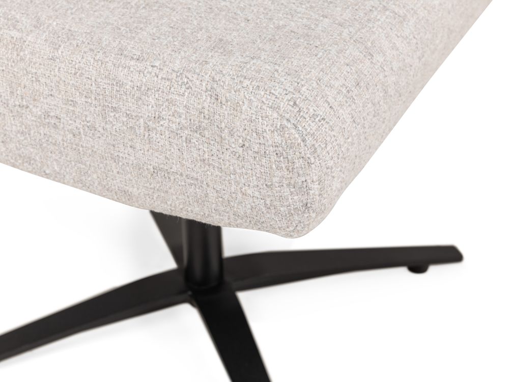 Draaifauteuil met voetbank SHOUT - Lichtgrijs C-IMS-SHT-DFH