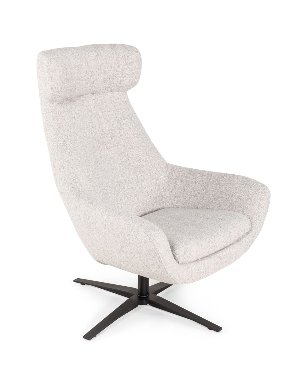 Draaifauteuil met voetbank SHOUT - Lichtgrijs C-IMS-SHT-DFH