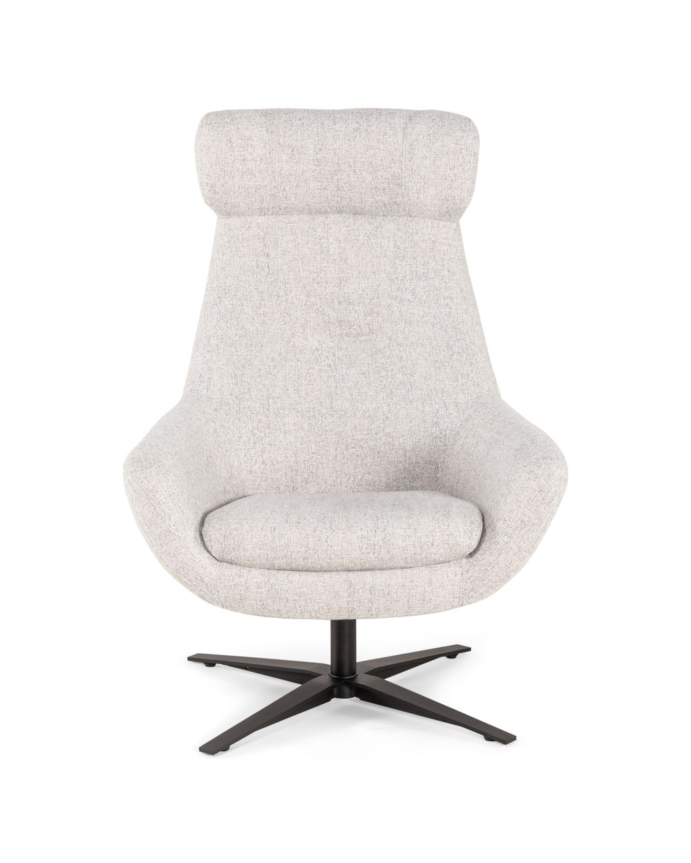 Draaifauteuil met voetbank SHOUT - Lichtgrijs C-IMS-SHT-DFH