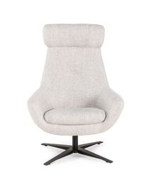 Draaifauteuil met voetbank SHOUT - Lichtgrijs C-IMS-SHT-DFH