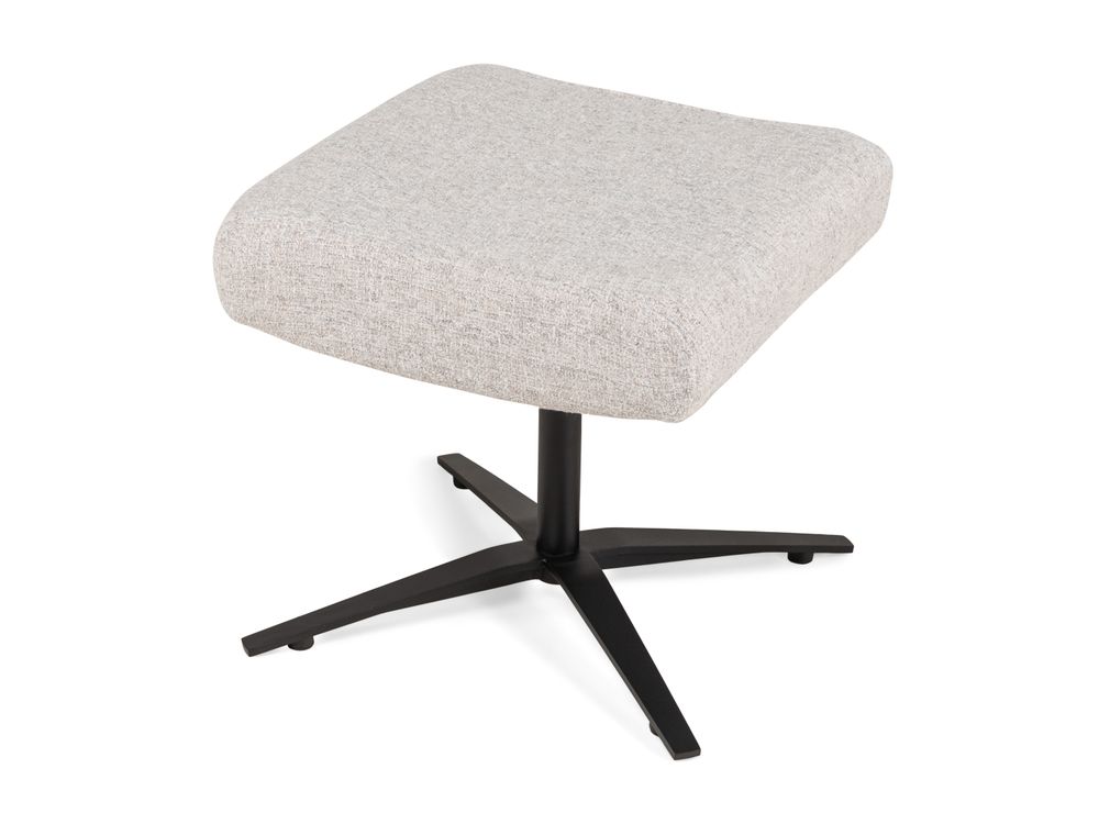 Draaifauteuil met voetbank SHOUT - Lichtgrijs C-IMS-SHT-DFH