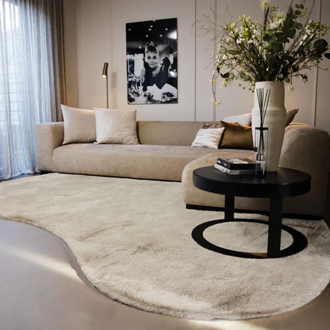 Tapijt GALAXY - organische vorm - Beige