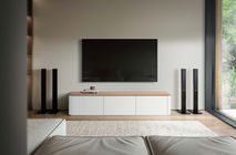 Tv-meubel LOONA - Klein - Wit met eiken fineer ARR-2-001