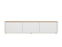 Tv-meubel LOONA - Klein - Wit met eiken fineer ARR-2-001