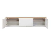 Tv-meubel LOONA - Klein - Wit met eiken fineer ARR-2-001