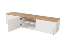 Tv-meubel LOONA - Klein - Wit met eiken fineer ARR-2-001