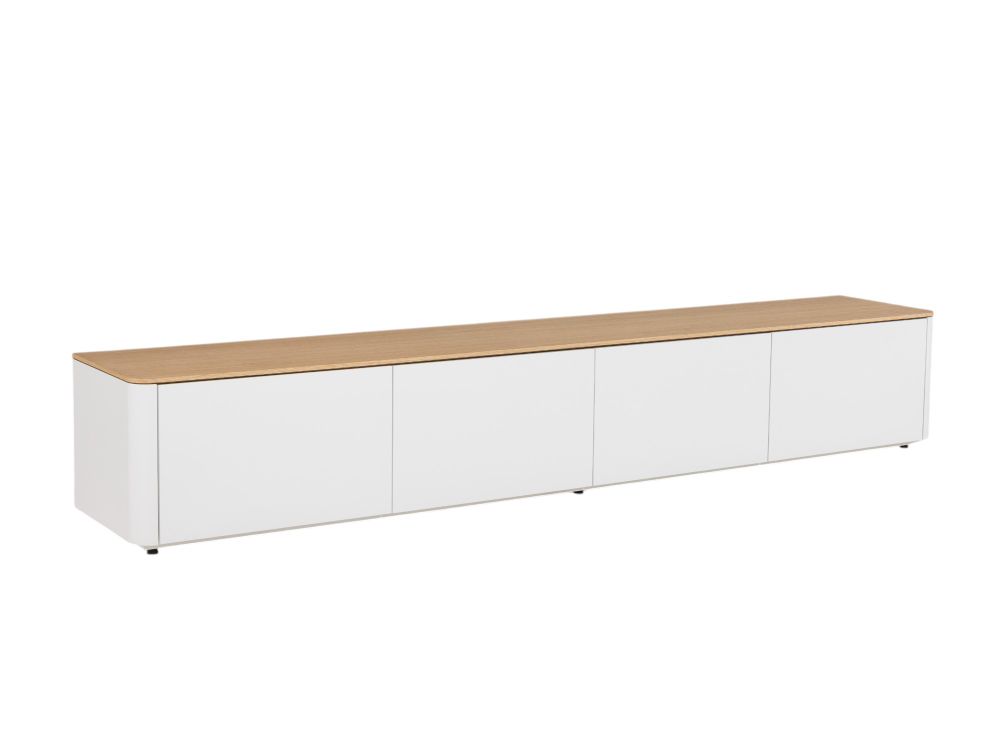 Tv-meubel LOONA groot - Wit/Eikenfineer ARR-2-000005