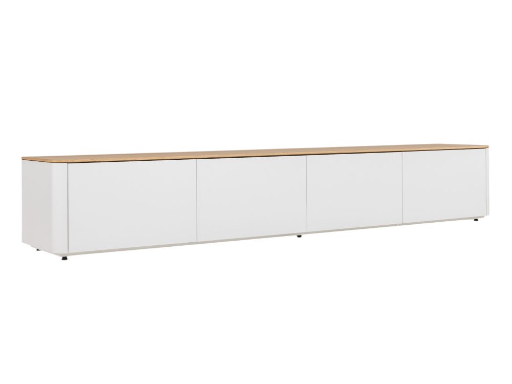 Tv-meubel LOONA groot - Wit/Eikenfineer ARR-2-000005