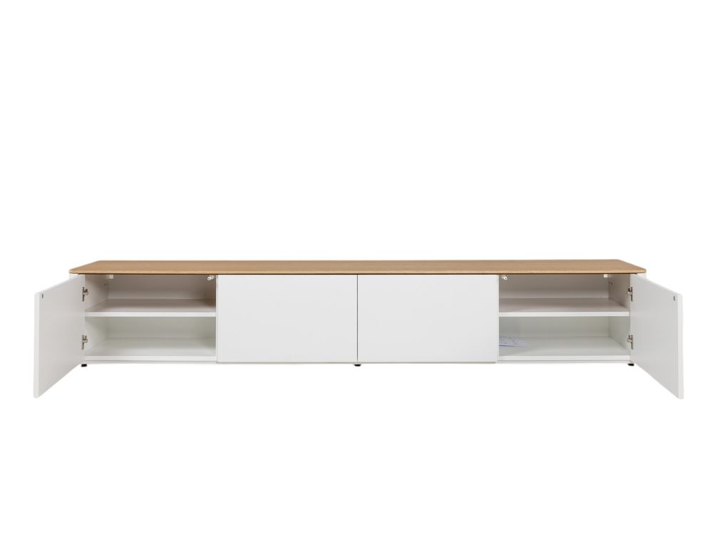 Tv-meubel LOONA groot - Wit/Eikenfineer ARR-2-000005