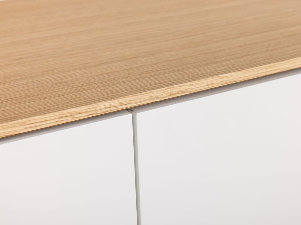 Tv-meubel LOONA groot - Wit/Eikenfineer ARR-2-000005