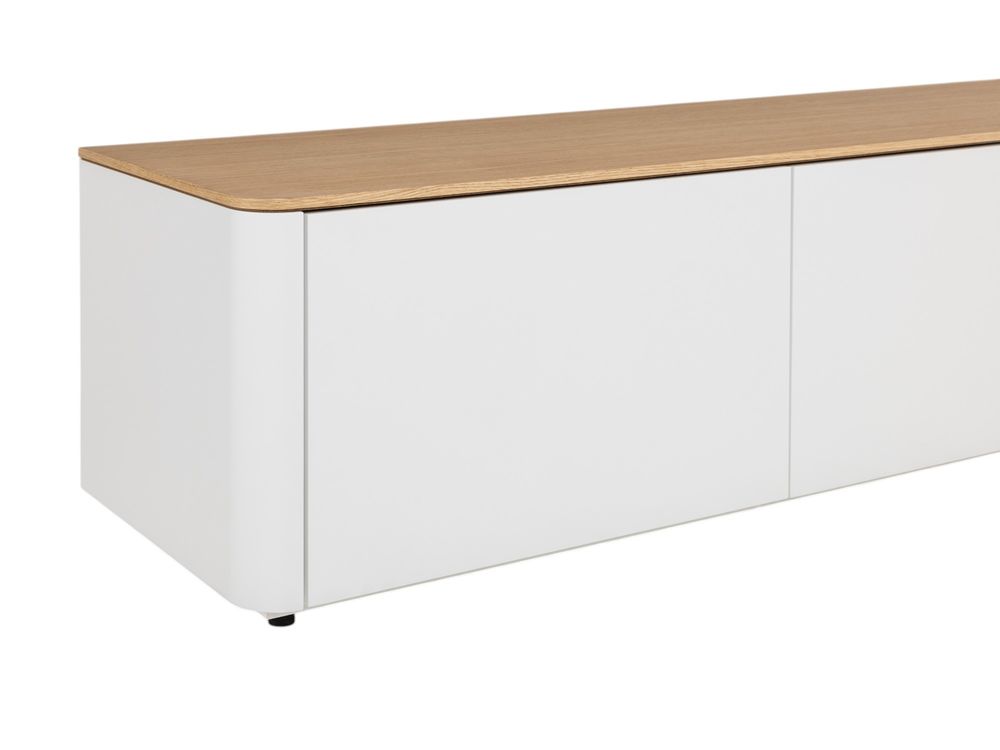 Tv-meubel LOONA groot - Wit/Eikenfineer ARR-2-000005