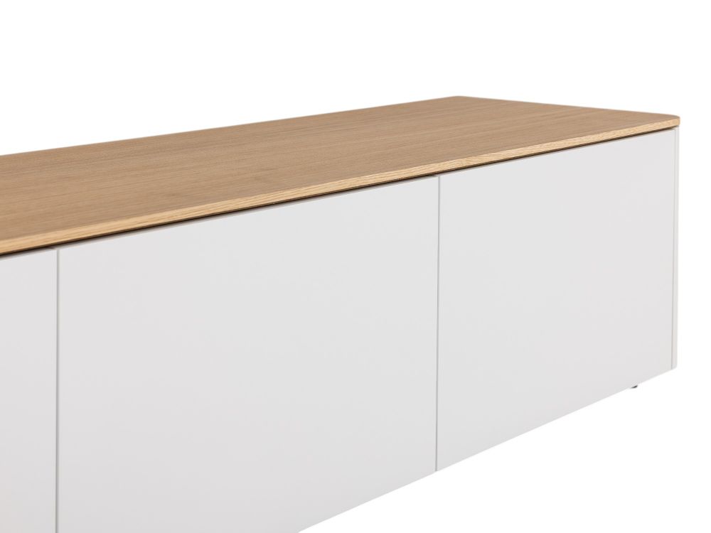 Tv-meubel LOONA groot - Wit/Eikenfineer ARR-2-000005