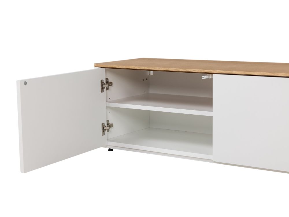 Tv-meubel LOONA groot - Wit/Eikenfineer ARR-2-000005