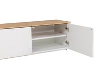 Tv-meubel LOONA groot - Wit/Eikenfineer ARR-2-000005