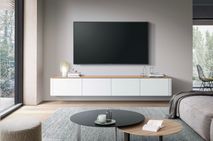 Tv-meubel LOONA groot - Wit/Eikenfineer ARR-2-000005